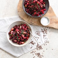 Roedbedesalat Med Purpur Noegenbyg Aurion